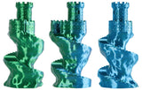 Spectrum Filaments 81414 3D print materiale Polymælkesyre (PLA), Silke Flerfarvet 1 kg
