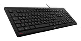CHERRY STREAM tastatur Hjemme/kontor USB QWERTY Portugisisk Sort, Grå