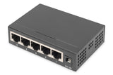 Digitus DN-80202-1 netværksswitch Ikke administreret Gigabit Ethernet (10/100/1000) Sort