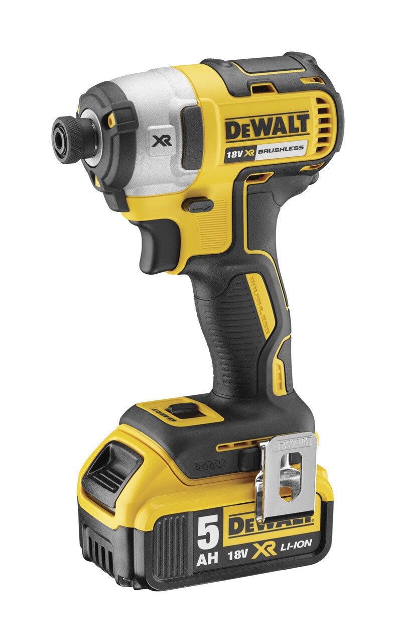 DeWALT DCF887P2-QW elektrisk skiftenøgle 1/4" 3250 rpm 205 Nm Sort, Gul 18 V