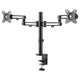 StarTech.com ARMDUAL3 skærmbeslag og -stativer 81,3 cm (32") Skrivebord Sort
