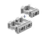 DeLOCK 22069 kabelholder Grå 100 stk