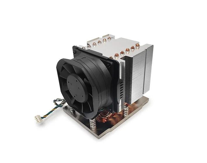 Inter-Tech J-12 Processor Luftkøler 8 cm Sort, Sølv 1 stk