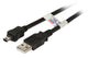 EFB Elektronik K5251SW.0,5 USB-kabel USB 2.0 0,5 m USB A Mini-USB B 0,48 Gbit/sek. Sort