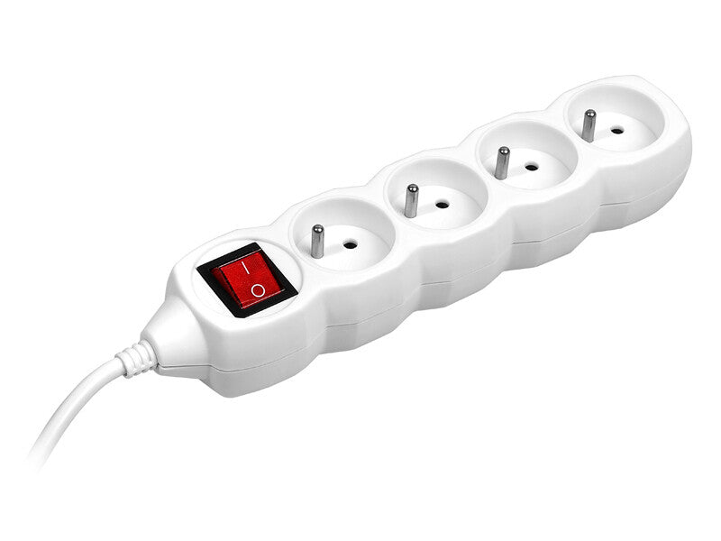 Tracer TRALIS44616 stikdåse 3 m 4 AC stikkontakt(er) Indendørs Hvid