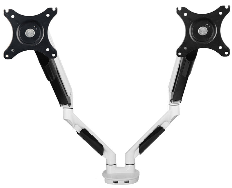 Prokord DUS560DW skærmbeslag og -stativer 81,3 cm (32") Skrivebord Sølv, Hvid