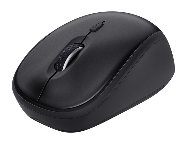 Trust TKM-360 tastatur Mus inkluderet Kontor RF trådløst QWERTZ Tysk Sort