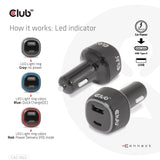 CLUB3D CAC-1922 oplader til mobil enhed Laptop Sort Cigartænder Automatisk