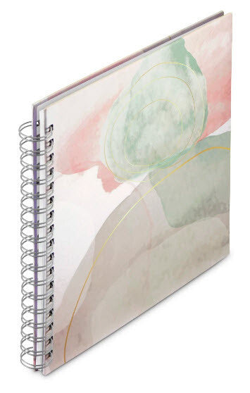 Hama Watercolor fotoalbum og arkbeskyttelse Grøn 100 ark 10 x 15 Spiral indbinding