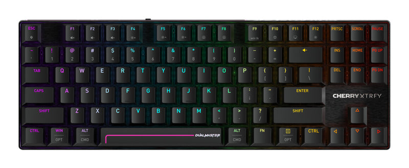 CHERRY MX 8.2 Pro TMR Wireless tastatur Spil USB + RF Wireless + Bluetooth QWERTY US International Sort