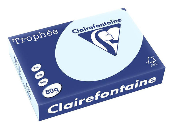 Clairefontaine Trophée printpapir A4 (210x297 mm) 500 ark Lyse Blå