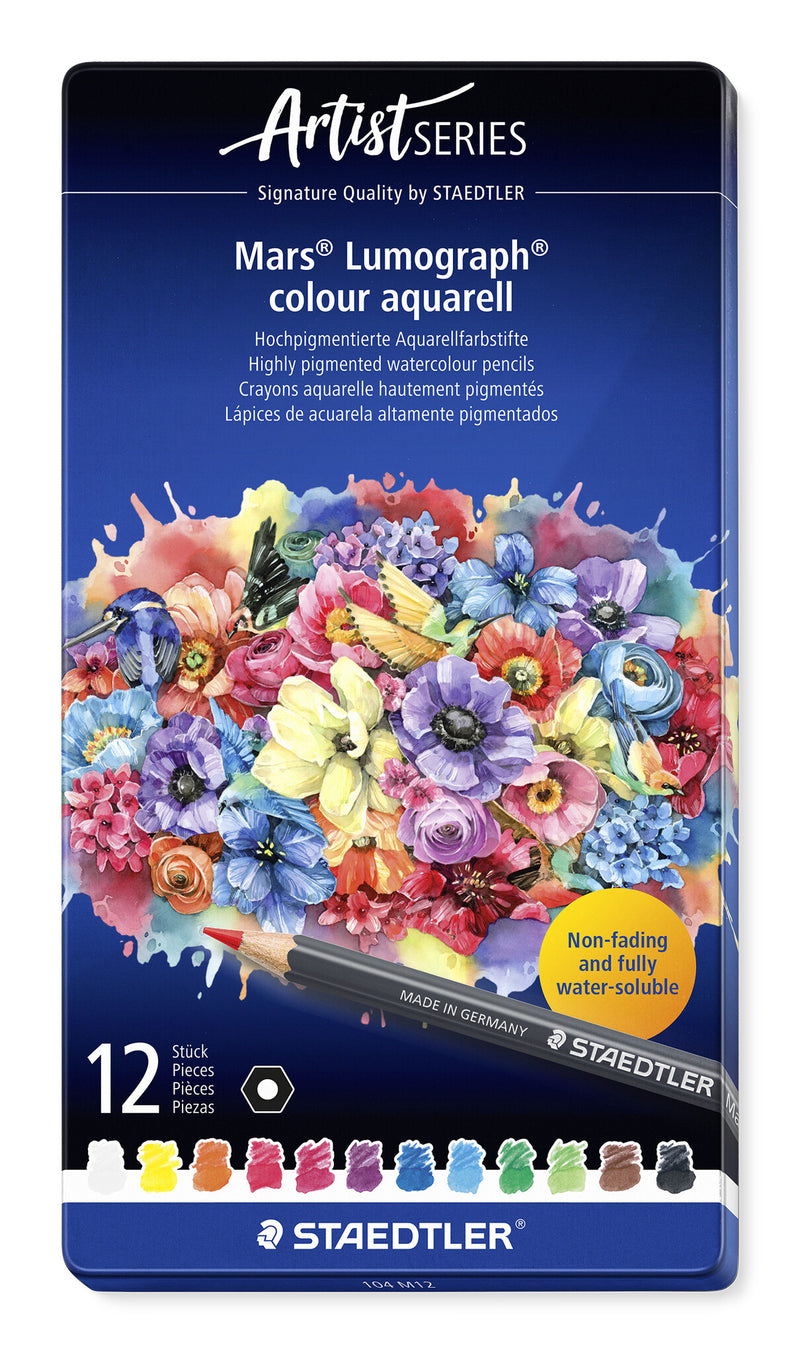 Staedtler Mars Lumograph Flerfarvet 12 stk