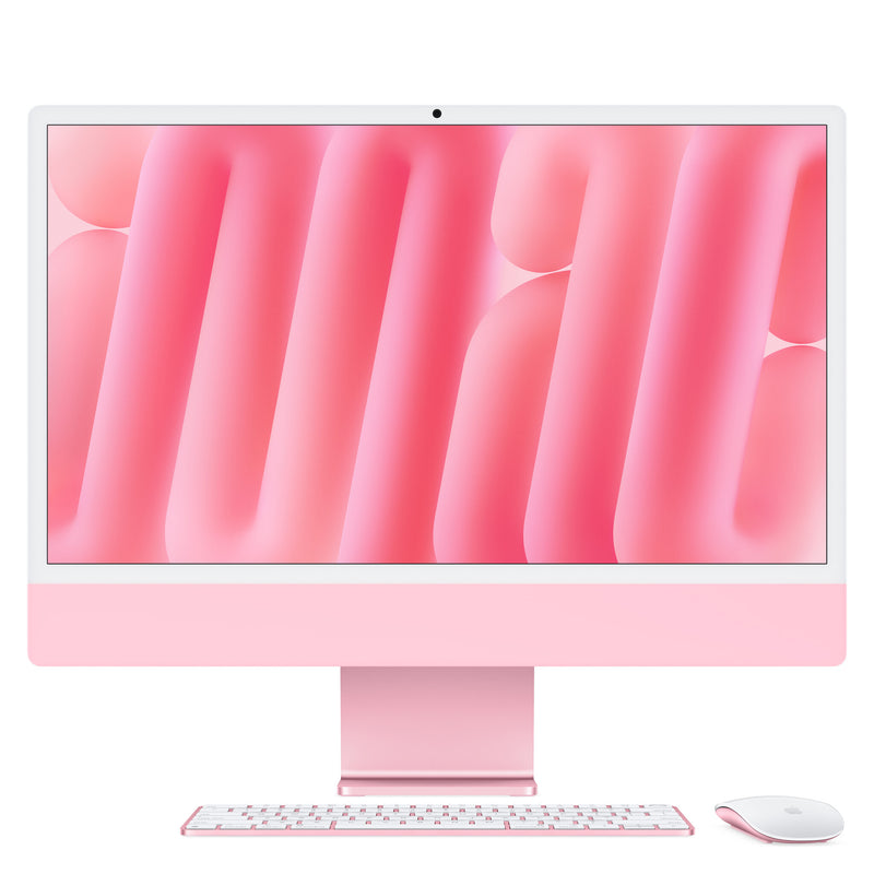 Apple iMac Apple M M4 59,7 cm (23.5") 4480 x 2520 pixel All-in-One PC 24 GB 512 GB SSD macOS Sequoia Wi-Fi 6E (802.11ax) Lyserød
