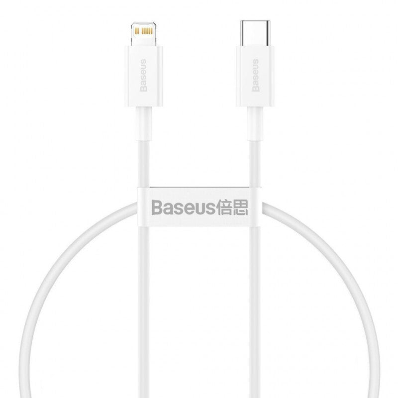 Baseus CATLYS-02 Lightning kabel 0,25 m Hvid