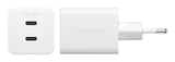 PanzerGlass empower™ by ® Turbo 45W Oplader inkl. 2 x USB-C | EU Stik | Silver White