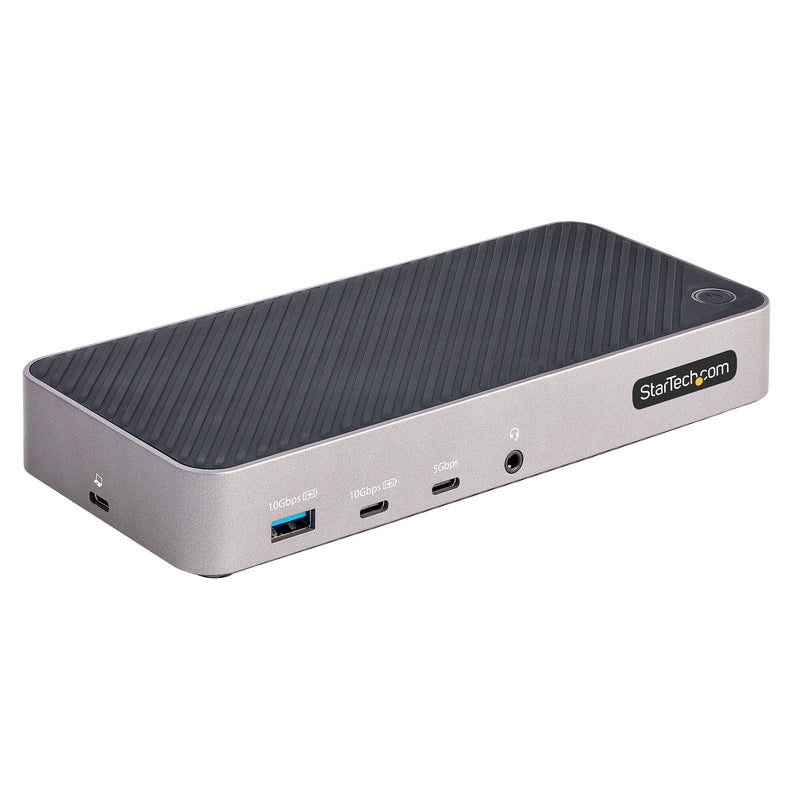 StarTech.com 116E-USBC-DOCK dockingstation Ledningsført USB 3.2 Gen 2 (3.1 Gen 2) Type-C Grå, Sølv