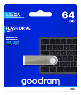 Goodram UUN2 USB-nøgle 64 GB USB Type-A 2.0 Sølv