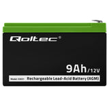 Qoltec 53031 UPS batteri Blybatterier (VRLA) 12 V 9 At