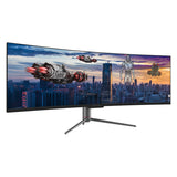 LC-Power LC-M49-DQHD-120-C-Q computerskærm 124,5 cm (49") 5120 x 1440 pixel UltraWide Quad HD QLED Sort