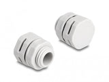 DeLOCK 60480 kabelforskruning Grå Polyamid 2 stk
