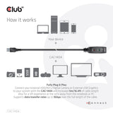 CLUB3D CAC-1404 USB-kabel USB 3.2 Gen 1 (3.1 Gen 1) 5 m USB A 5 Gbit/sek. Sort