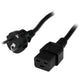 StarTech.com PXTEUC192M el-ledning Sort 2 m CEE7/7 C19 forbinder