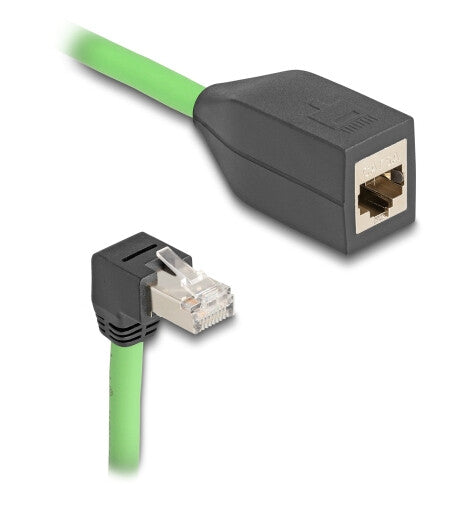 DeLOCK 80888 netværkskabel Sort, Grøn 5 m Cat6a SF/UTP (S-FTP)