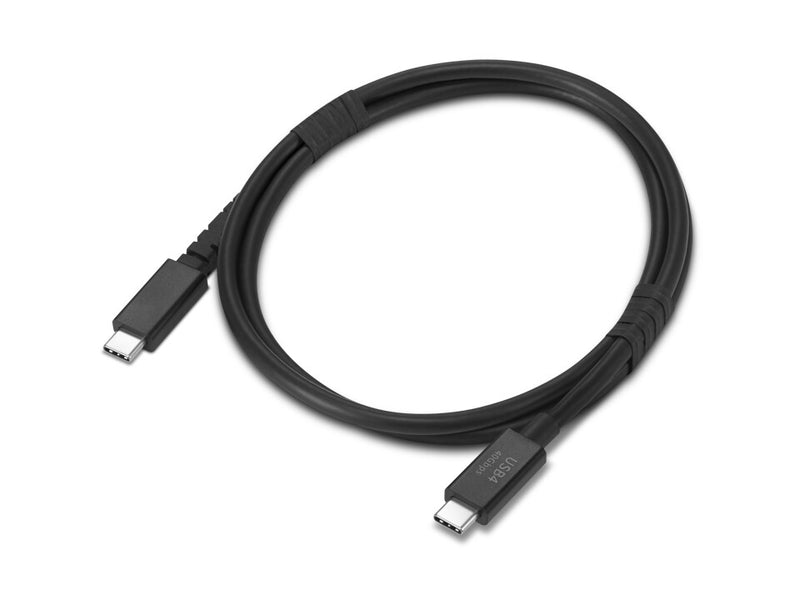 Lenovo 4X91U94413 USB-kabel USB4 Gen 3x2 1 m USB C 40 Gbit/sek. Sort