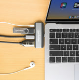 Manhattan 190404 dockingstation Ledningsført USB 3.2 Gen 2 (3.1 Gen 2) Type-C Grå