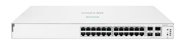 HPE Aruba Networking Networking Instant On Switch 24p Gigabit CL4 PoE 4p SFP+ 370W 1930 Administreret L2/L3/L4 Gigabit Ethernet (10/100/1000) Strøm over Ethernet (PoE) 1U Hvid