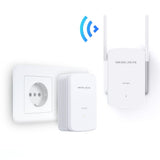Mercusys MP510 KIT Power Line netværksadapter 1000 Mbit/s Ethernet LAN Wi-Fi Hvid 2 stk