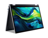 Acer Aspire Go Spin 14 AGSP14-31PT-325W Intel Core 3 N355 Hybrid (2-i-1) 35,6 cm (14") Berøringsskærm WUXGA 8 GB LPDDR5-SDRAM 512 GB SSD Wi-Fi 6 (802.11ax) Windows 11 Home Sølv