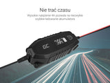 Green Cell Charger for accumulators 6V 12V 4A with diagnostics function 6/12 V Sort