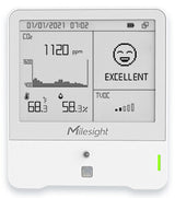 Milesight 9-in-1 IAQ Sensor Indendørs/udendørs Temperatur og luftfugtighedssensor Fritstående
