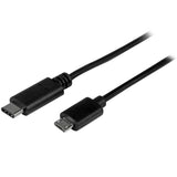 StarTech.com USB2CUB50CM USB-kabel USB 2.0 0,5 m USB C Micro-USB B 0,48 Gbit/sek. Sort