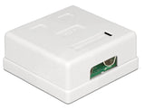 DeLOCK 86269 stikdåse RJ-45 Hvid