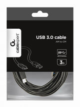 Cablexpert CCP-USB3-AMCM-10 USB-kabel USB 3.2 Gen 1 (3.1 Gen 1) 3 m USB A USB C Sort