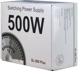 Inter-Tech SL-500 Plus enhed til strømforsyning 500 W 20+4 pin ATX ATX Sølv