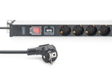 Digitus DN-95435 strømforsyningsenhed (PDU) 12 AC stikkontakt(er) 1U