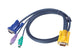 ATEN 2L-5210P KVM-kabel Sort 10 m