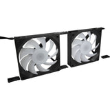 Inter-Tech ES-011 Computerkabinet Ventilator 12 cm Sort 1 stk