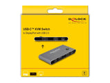 DeLOCK 11487 KVM Switch Anthracit