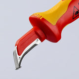 Knipex 98 55 SB hobbykniv Rød, Gul Fast klingekniv