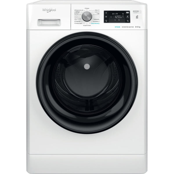 Whirlpool FFWDB 864349 BV EE vaskemaskine - tørretumbler Fritstående Front-læsning Hvid