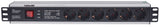 Intellinet 713962 strømforsyningsenhed (PDU) 6 AC stikkontakt(er) 1.5U Sort