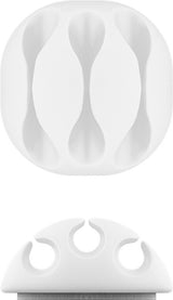 Goobay 70373 kabelorganisator Skrivebord Kabelstyringskanal Hvid 4 stk