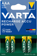 Varta Ready2Use HR03 4pcs Genopladeligt batteri AAA Nikkel-Metalhydrid (NiMH)