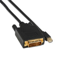 Prokord MDP12D-1M-B videokabel adapter Mini DisplayPort DVI-D Sort