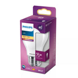 Philips Filament pære, matteret 75 W A60 E27