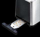 Tefal Equinox TT420D 7 2 skive(r) Sort, Rustfrit stål